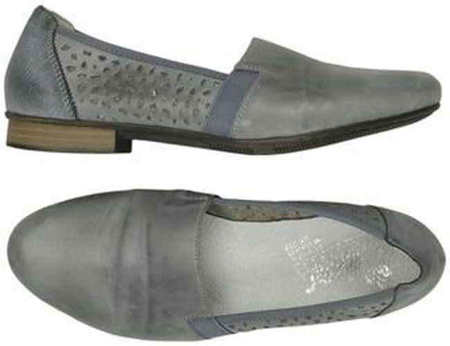 Damen Halbschuh, grau, Gr. EU 39, Leder - Second Hand - Rieker - Modalova