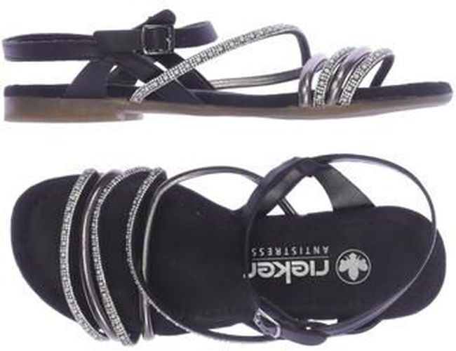 Damen Sandale, schwarz, Gr. EU 37 - Second Hand - Rieker - Modalova