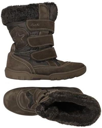 Damen Stiefelette, braun, Gr. EU 37, Leder - Second Hand - Salamander - Modalova