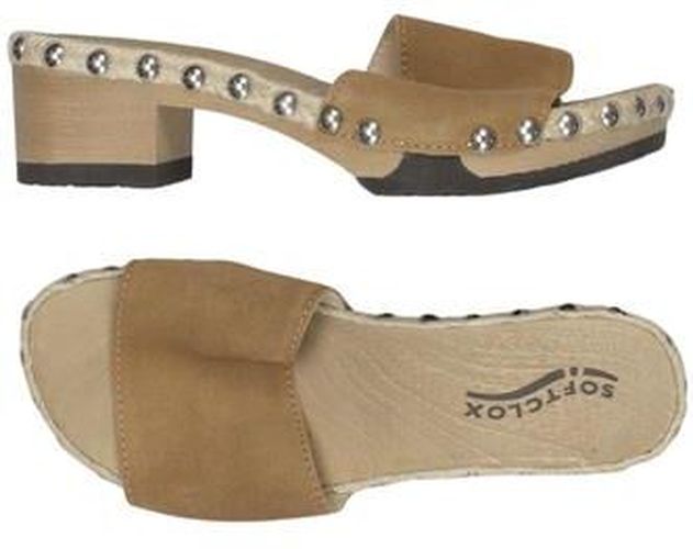 Damen Sandale, braun, Gr. EU 37, Leder - Second Hand - Softclox - Modalova