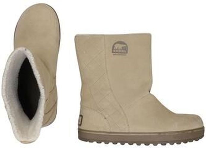 Damen Stiefelette, beige, Gr. EU 40, Leder - Second Hand - Sorel - Modalova
