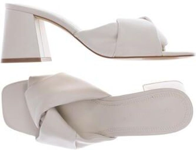 Damen Sandale, cremeweiß, Gr. EU 38 - Second Hand - Stradivarius - Modalova