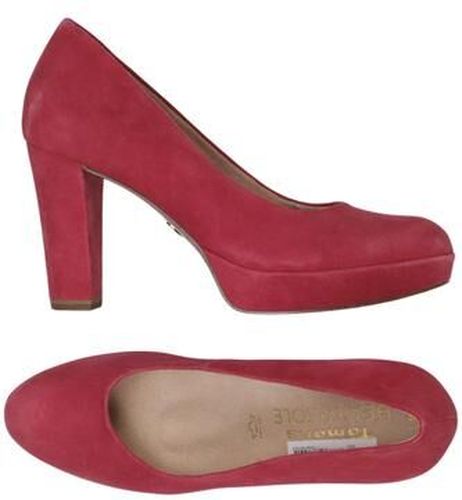 Damen Pumps, rot, Gr. EU 41, Leder - Second Hand - Tamaris - Modalova