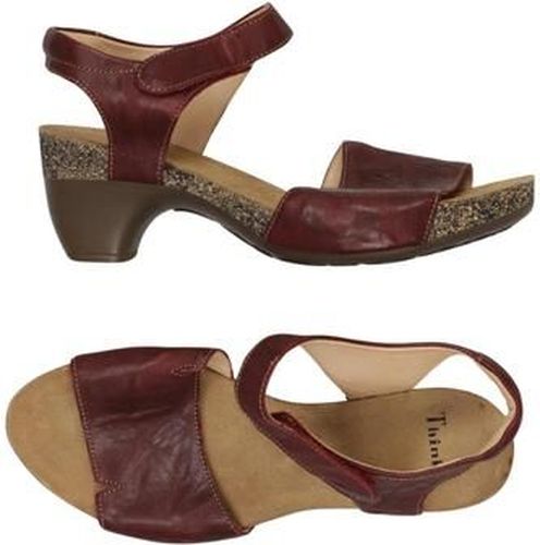 Damen Sandale, bordeaux, Gr. EU 40, Leder - Second Hand - Think! - Modalova