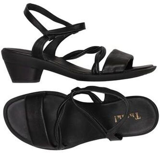 Damen Sandale, schwarz, Gr. EU 42, Leder - Second Hand - Think! - Modalova