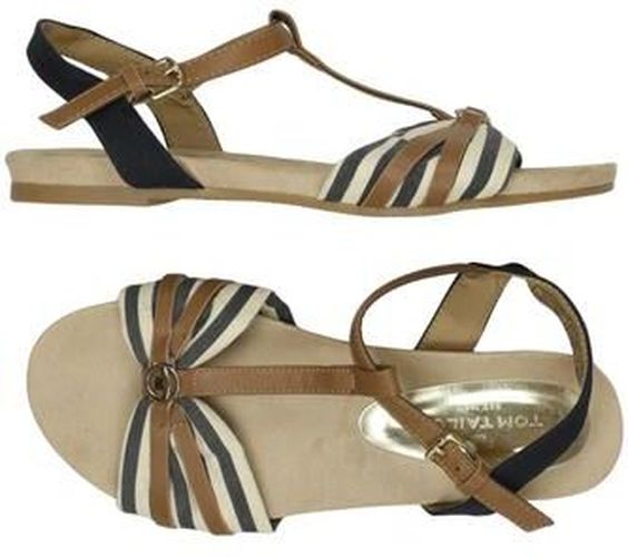 Damen Sandale, mehrfarbig, Gr. EU 39, Kunstleder - Second Hand - Tom tailor - Modalova