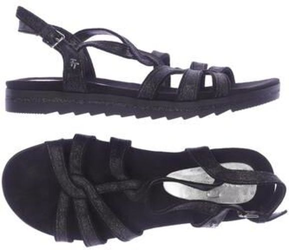 Damen Sandale, schwarz, Gr. EU 39, Kunstleder - Second Hand - Tom tailor - Modalova