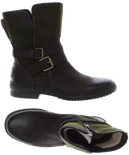 Damen Stiefelette, braun, Gr. EU 37, Leder - Second Hand - Ugg - Modalova