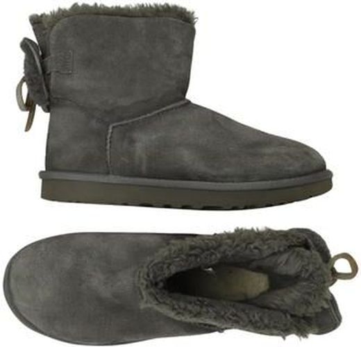 Damen Stiefelette, grau, Gr. EU 38, Leder - Second Hand - Ugg - Modalova