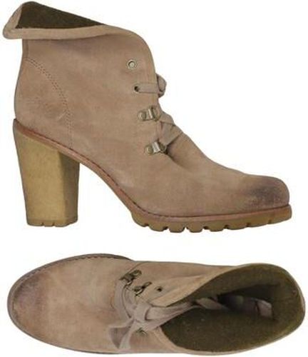 Damen Stiefelette, beige, Gr. EU 40, Leder - Second Hand - Ugg - Modalova