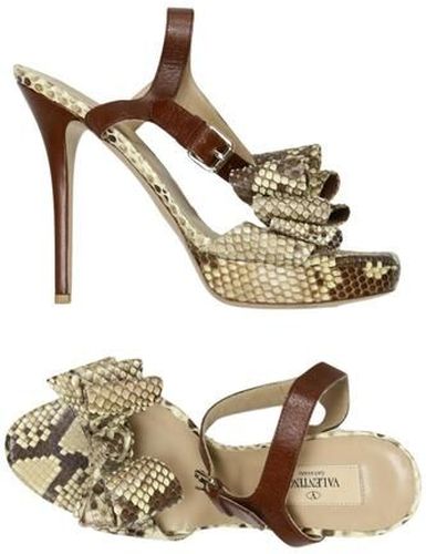 Damen Sandale, braun, Gr. EU 37, Leder - Second Hand - Valentino Garavani - Modalova