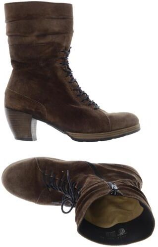 Damen Stiefelette, braun, Gr. EU 40, Leder - Second Hand - Wolky - Modalova