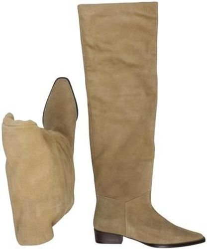 Damen Stiefel, beige, Gr. EU 36 - Second Hand - Zara - Modalova