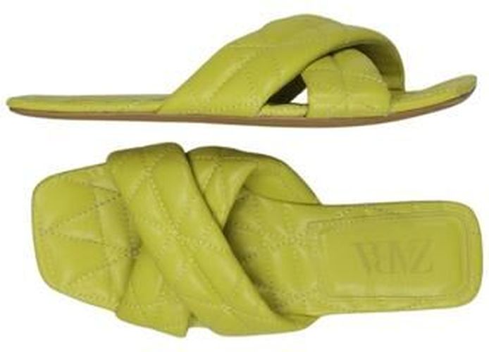 Damen Sandale, neon, Gr. EU 37 - Second Hand - Zara - Modalova