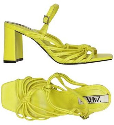 Damen Sandale, neon, Gr. EU 37 - Second Hand - Zara - Modalova