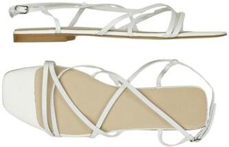 Damen Sandale, weiß, Gr. EU 40, Leder - Second Hand - Zign - Modalova