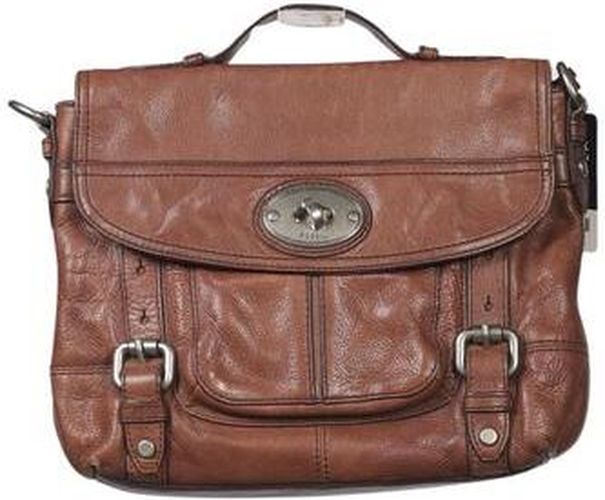 Damen Handtasche, braun, Leder - Second Hand - Fossil - Modalova