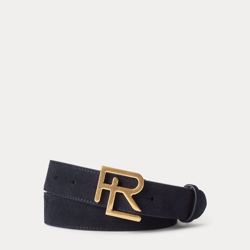 RL-Buckle Calf-Suede Belt - Purple Label - Modalova