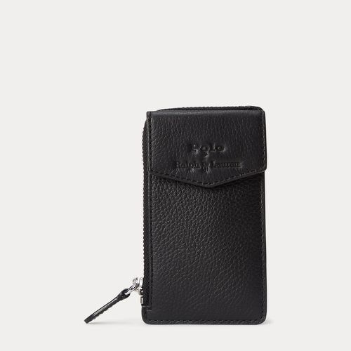 Pebbled Leather Zip Card Case - Polo Ralph Lauren - Modalova