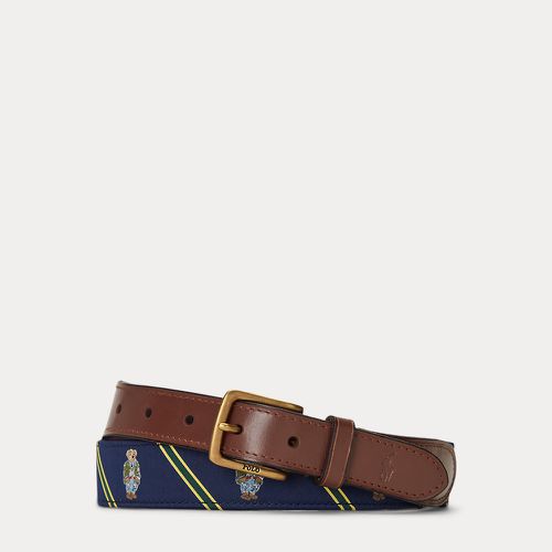 Polo Bear Leather-Trim Belt - Polo Ralph Lauren - Modalova
