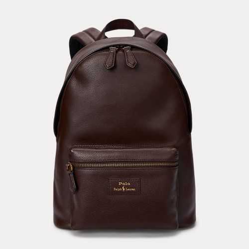Pebbled Leather Backpack - Polo Ralph Lauren - Modalova