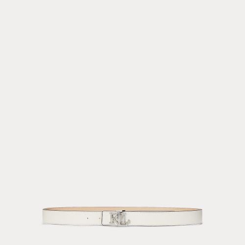 Logo Reversible Leather Belt - Lauren - Modalova