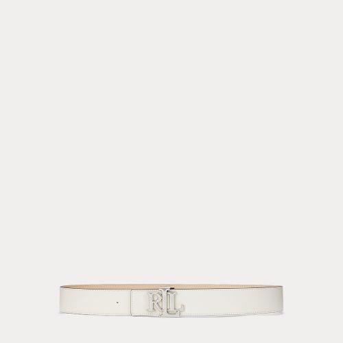 Logo Reversible Leather Wide Belt - Lauren - Modalova