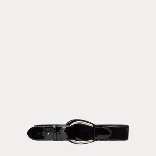 Patent Leather Wide D-Ring Belt - Lauren - Modalova