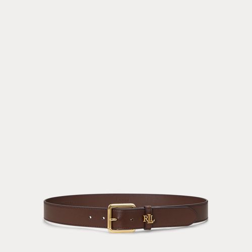 Logo-Keeper Leather Belt - Lauren - Modalova