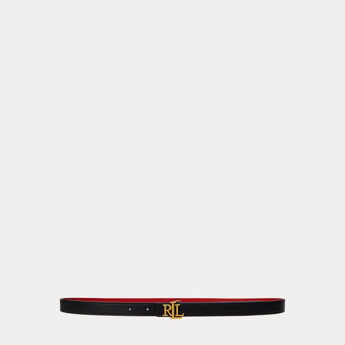 Logo Reversible Embossed Skinny Belt - Lauren - Modalova