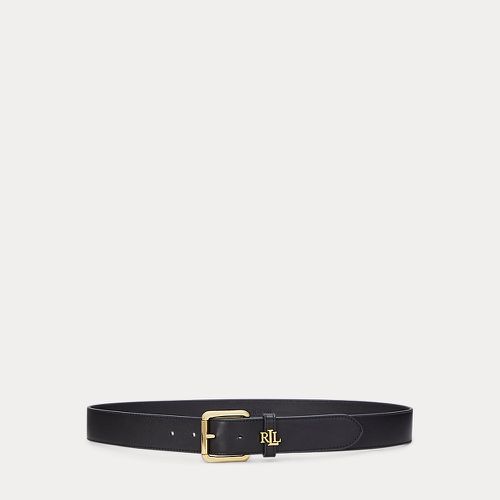 Logo-Keeper Leather Belt - Lauren - Modalova