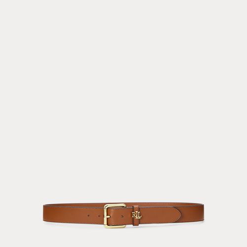 Logo-Keeper Leather Belt - Lauren - Modalova