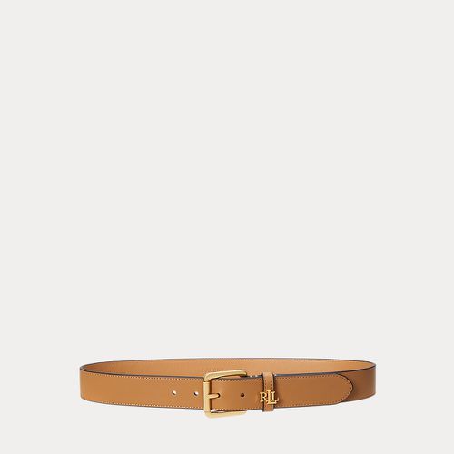 Logo-Keeper Leather Belt - Lauren - Modalova