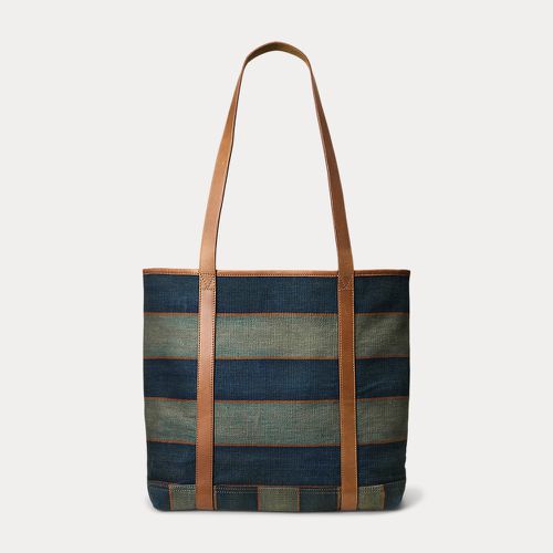 Handwoven Indigo Striped Tote - RRL - Modalova