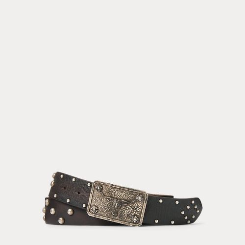 Studded Leather Belt - RRL - Modalova