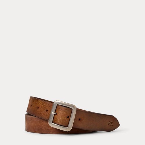 Hand-Burnished Leather Belt - RRL - Modalova