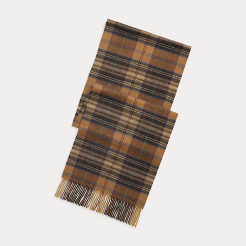 Plaid Wool-Cashmere Scarf - RRL - Modalova