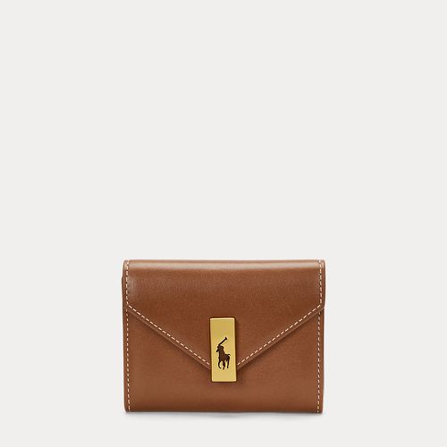 Polo ID Leather Fold-Over Card Case - Polo Ralph Lauren - Modalova