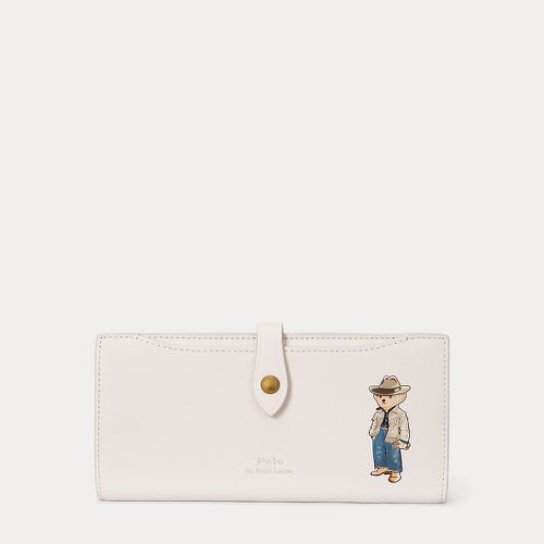 Polo Bear Leather Snap Wallet - Polo Ralph Lauren - Modalova