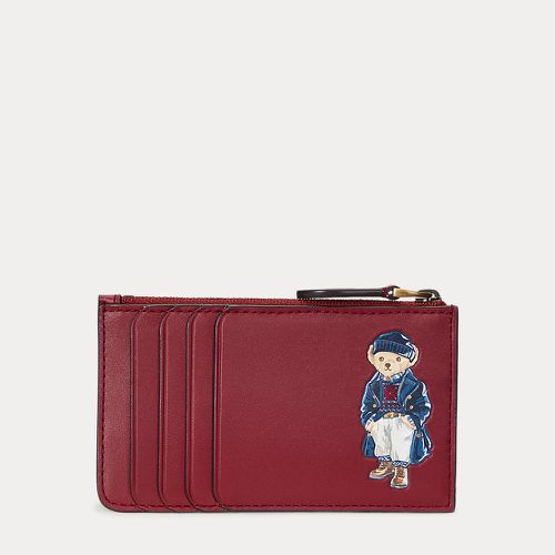 Polo Bear Leather Zip Card Case - Polo Ralph Lauren - Modalova