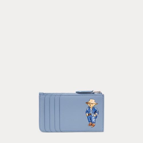 Polo Bear Leather Zip Card Case - Polo Ralph Lauren - Modalova