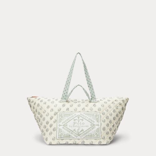Quilted Floral Cotton Extra-Large Tote - Polo Ralph Lauren - Modalova