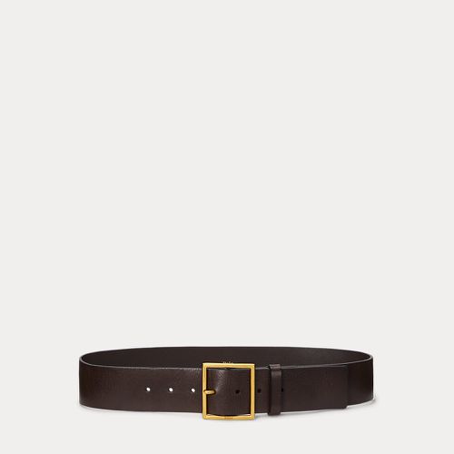 Square-Buckle Wide Leather Belt - Polo Ralph Lauren - Modalova