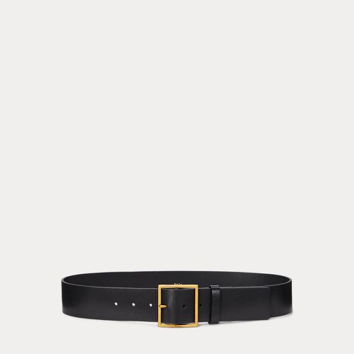 Square-Buckle Wide Leather Belt - Polo Ralph Lauren - Modalova