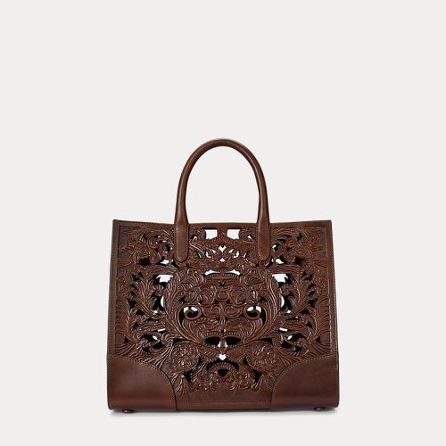 Tooled Leather Medium Devyn Tote Bag - Lauren - Modalova