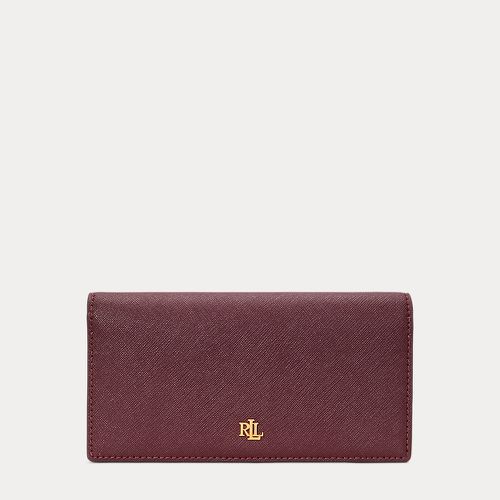 Crosshatch Leather Slim Wallet - Lauren - Modalova