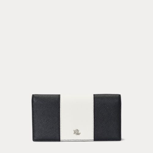 Crosshatch Leather Slim Wallet - Lauren - Modalova