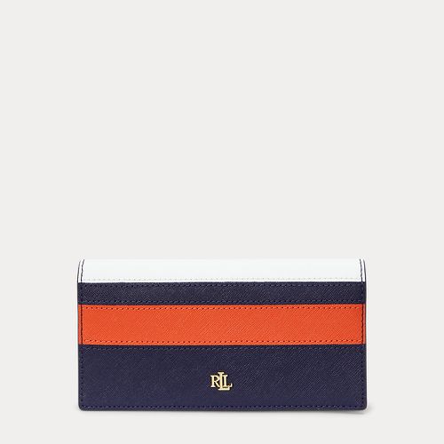 Crosshatch Leather Slim Wallet - Lauren - Modalova