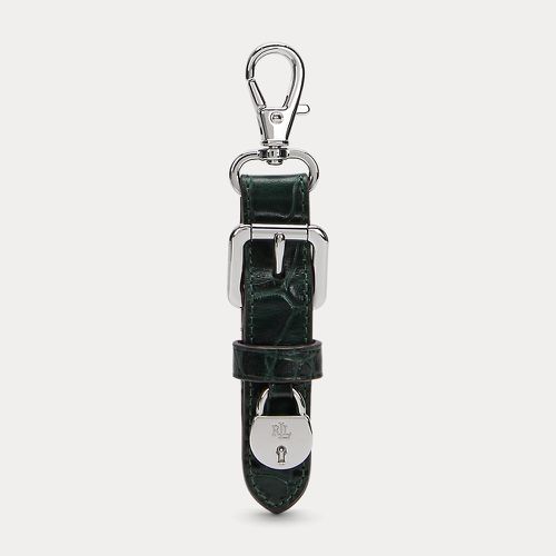 Padlock-Charm Embossed Leather Key Fob - Lauren - Modalova