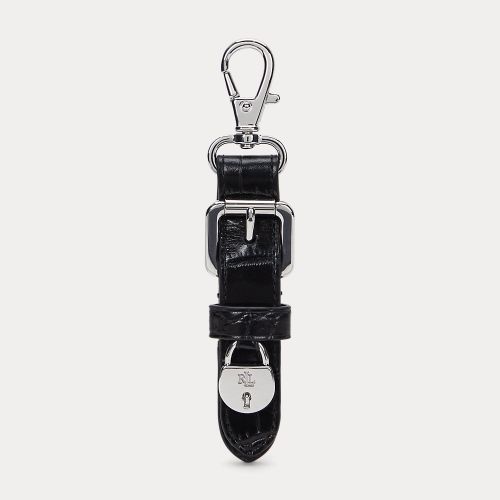 Padlock-Charm Embossed Leather Key Fob - Lauren - Modalova